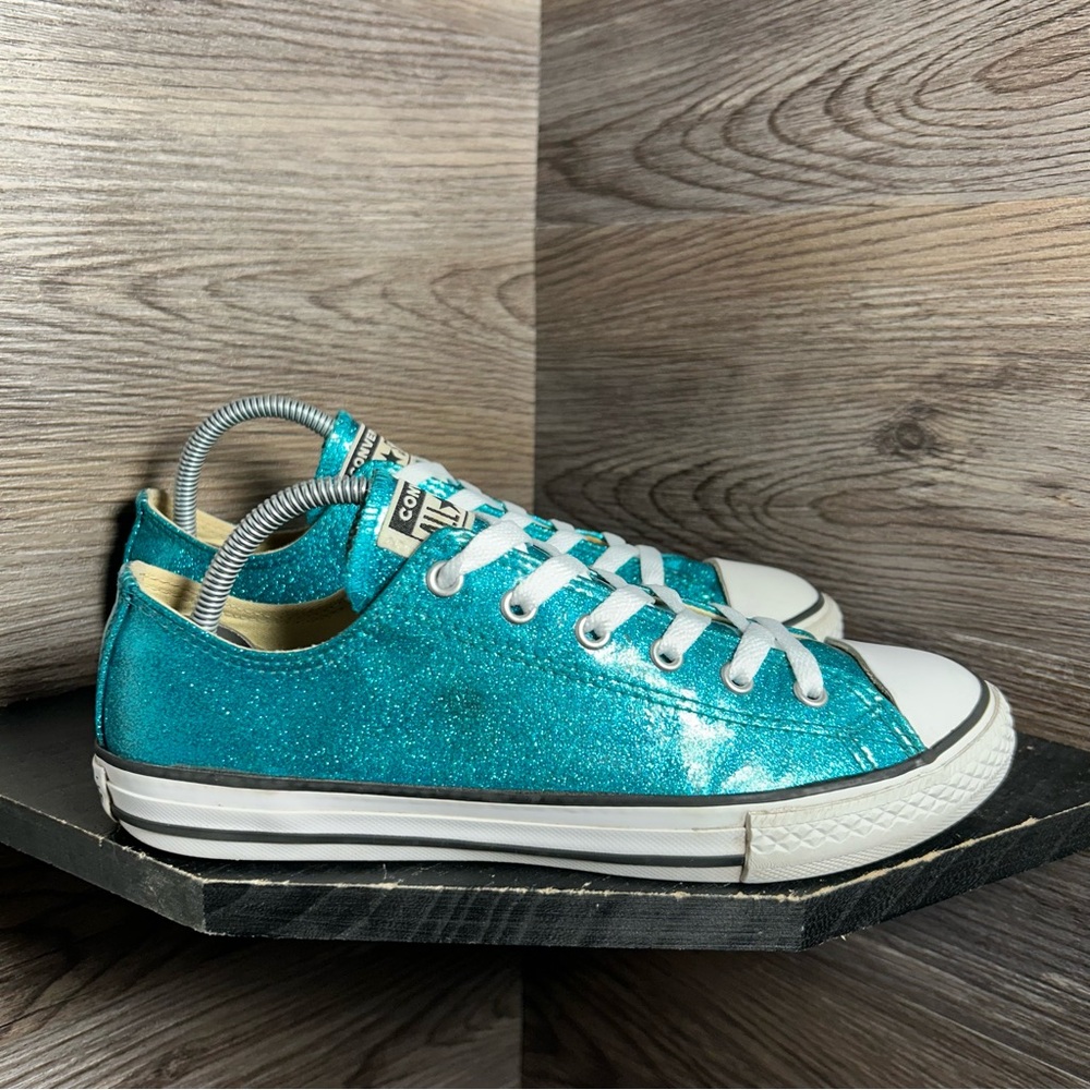 Converse ctas low glitter sparkle blue
